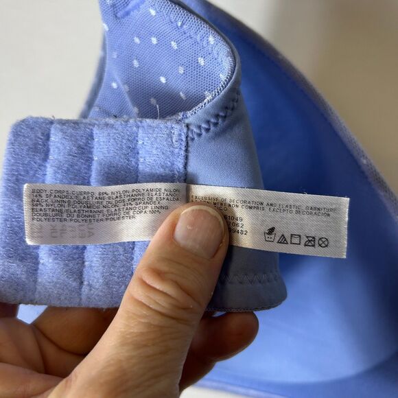Wacoal NWOT Periwinkle Blue Back Appeal Wire-Free Bra #856303 Size 40D - Picture 5 of 9